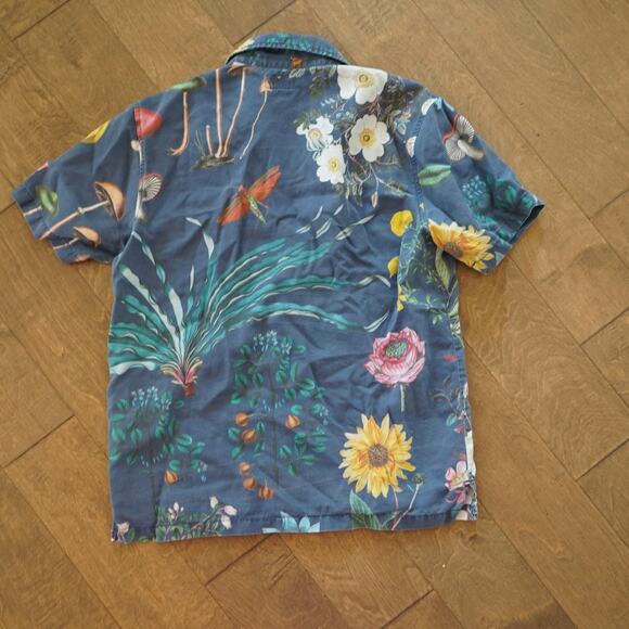 Mother The Hooky Shirt Mens Small Seashores of Old Mexico Short Sleeve Camp - Picture 3 of 9